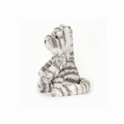 Jellycat Bashful Snow Tiger New Zealand | FKIJV0639